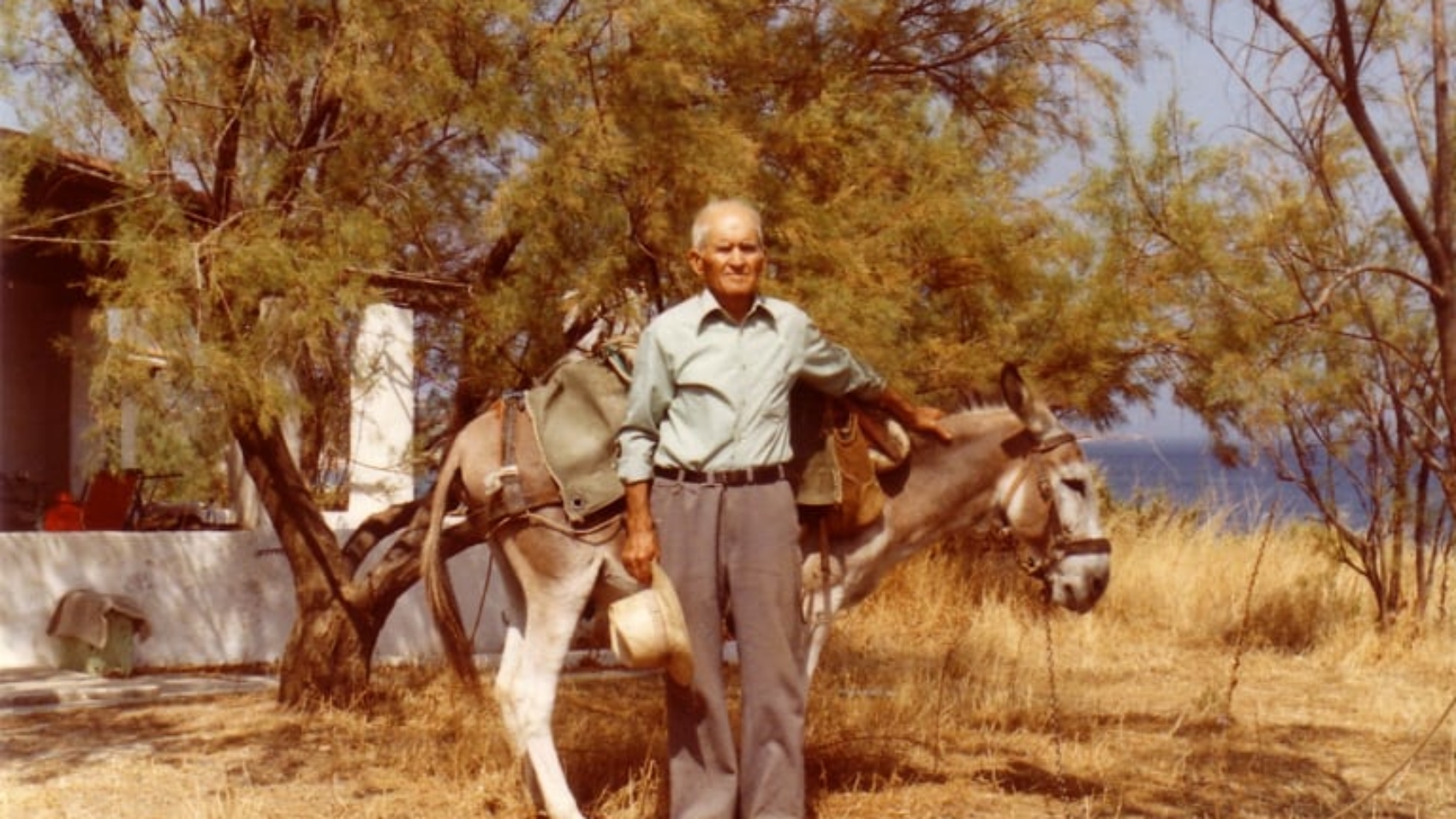 Antanasio with Donkey at Spiti