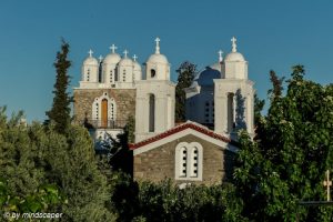 Crossed Roof Towers at Monastery Ioany Prodromou - Koroni