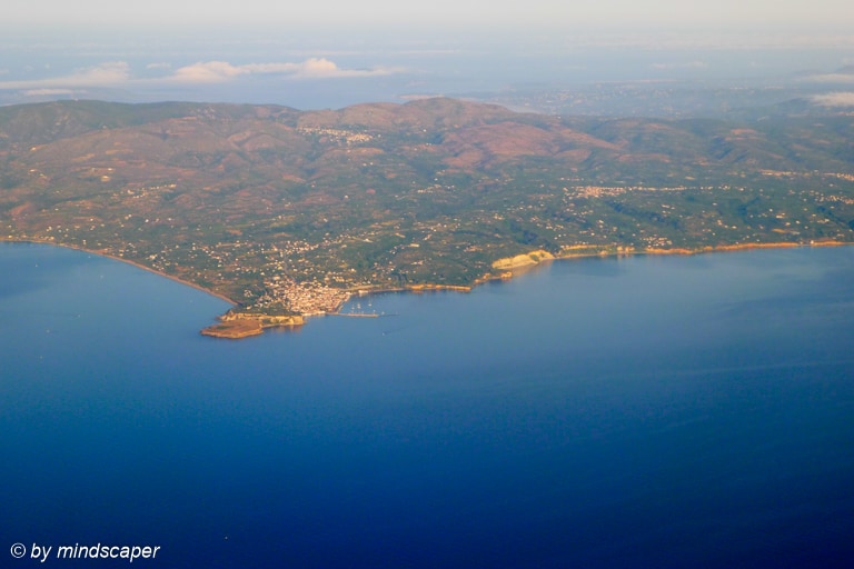 Koroni Aerial View in the Morning – Panorama Landscape