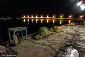 Harbour Still Life - Koroni by Night