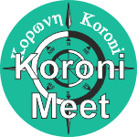 koroni-meet logo with text