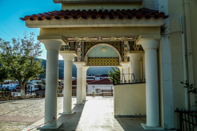 Side View of Entrance of Agios Vasilios - Vasllitsi