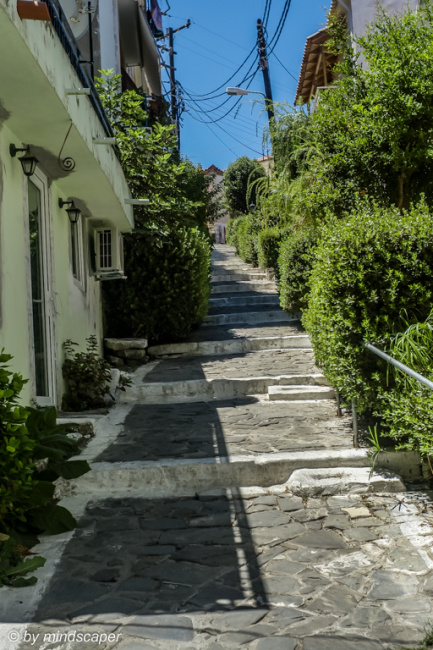 Steps at Karapavlou Alley in Koroni