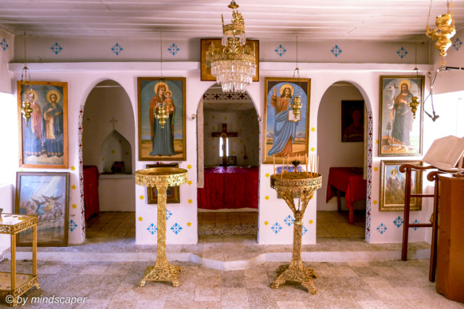 Inside Agii Anargiri Church, Tsapi