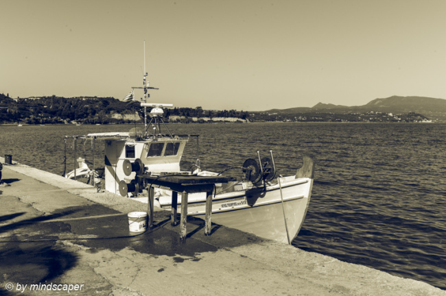 Fisherboat in Koroni Harbour