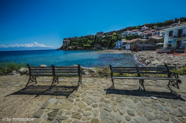 Benches with Kastro View