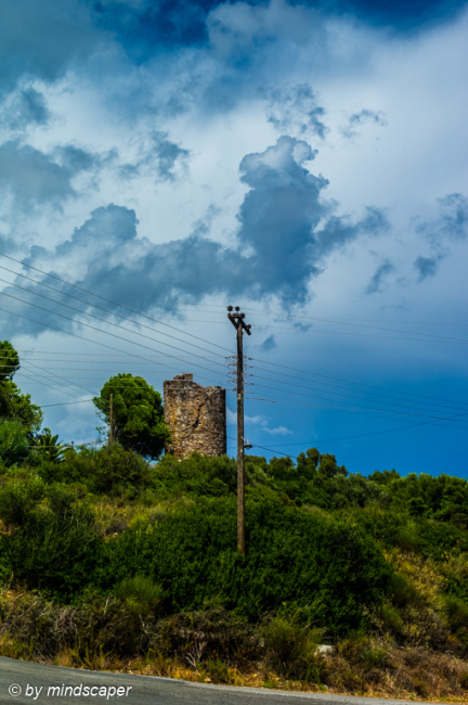 Storm Approaching at Old Tower - Memi Vigla - Mediterranean Weat