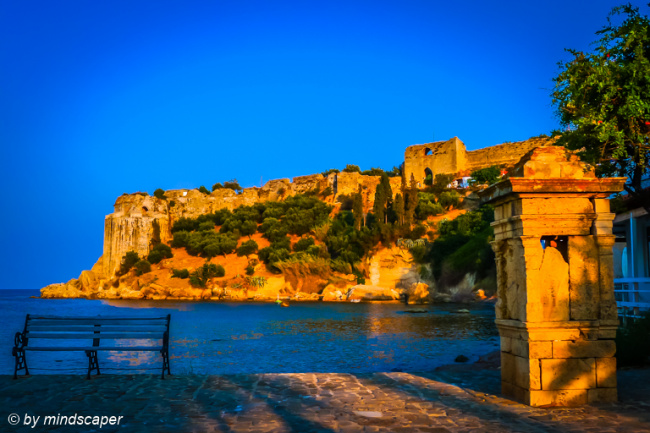 Old Observatory & Koroni Kastro in Late Afternoon Light
